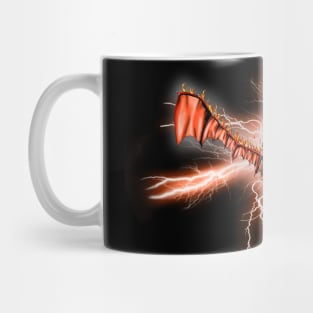 Fire Dragon in a Storm Mug